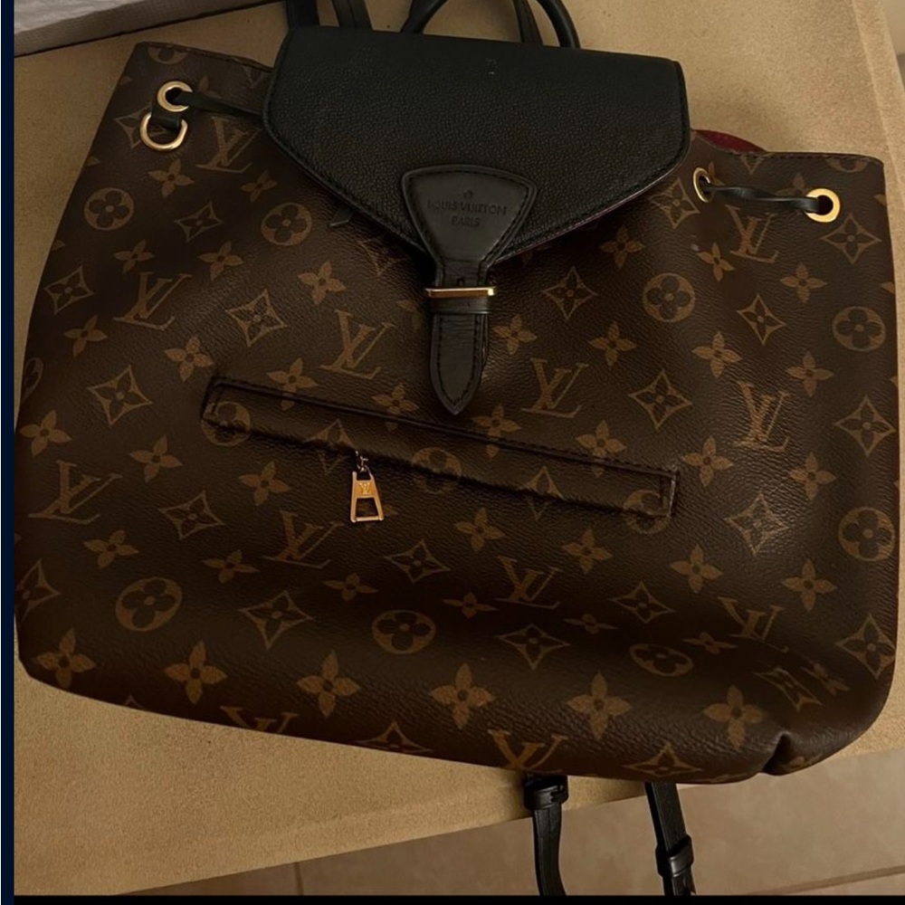 Louis Vuitton Canvas Leather Monogram Montsouris PM